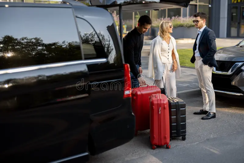 Executive chauffeur vehicle for financial roadshows