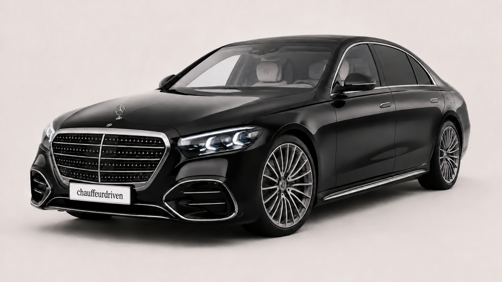 Mercedes S-Class first-class chauffeur vehicle