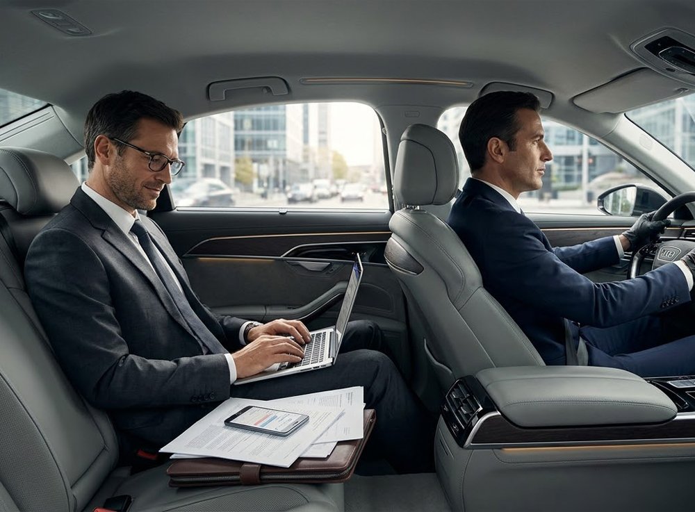 Executive chauffeur vehicle for events and conferences