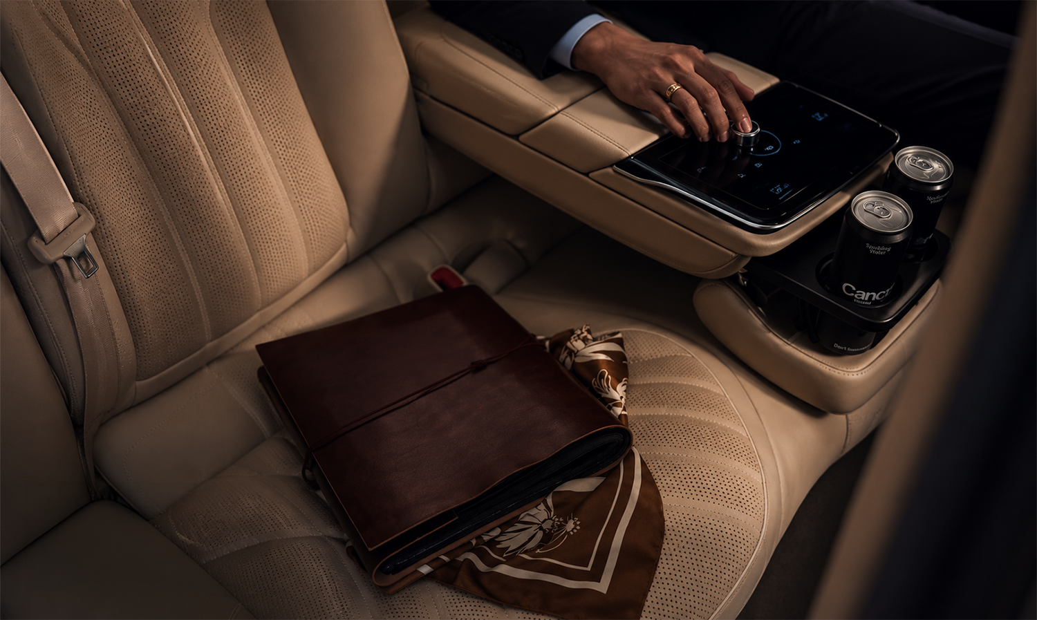 Premium rear-seat controls and passenger amenities